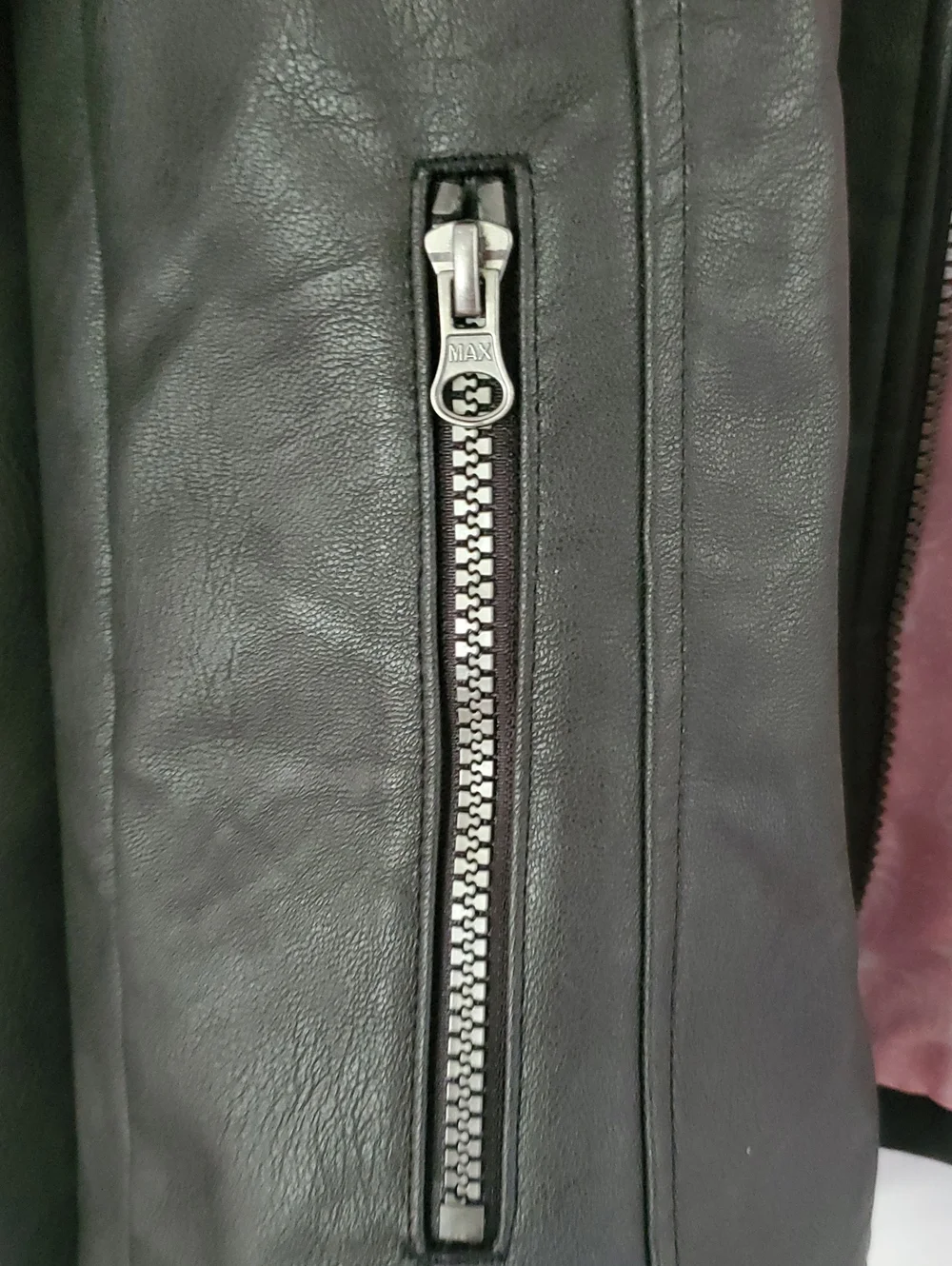 Cutest Jacket In The World. Jessica Simpson Faux Leather Pink Lining Butterflies - Picture 3 of 14
